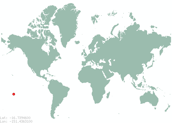 Bali Hai in world map